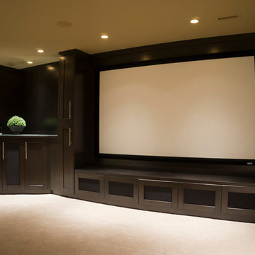 Dedicated Theatre with Beautiful Cabinetry