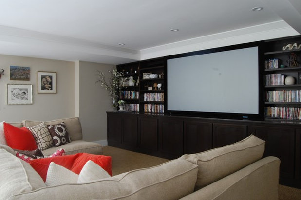 Eclectic Home Theater by Dana Nichols