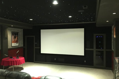 Inspiration for a classic home cinema in Other.