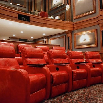 Dothan, Alabama Custom In-Home Movie Theater Residential Interior