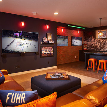 Edmonton Oilers® Fan Cave Coventry Homes - New Castle