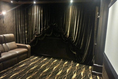 Home theater - traditional home theater idea in Los Angeles