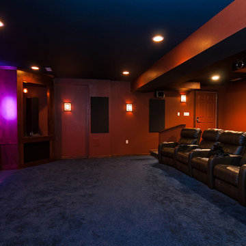 Expanding to stay: Basement home theater