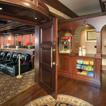 Extensive Home Theater With Concession Stand