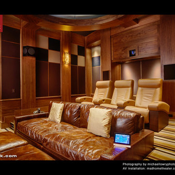 First Class Media Room with CINEAK Seats.