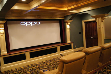 Example of a classic home theater design in Louisville