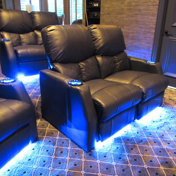 Frisco, TX Custom Theater Seating for Smaller Room