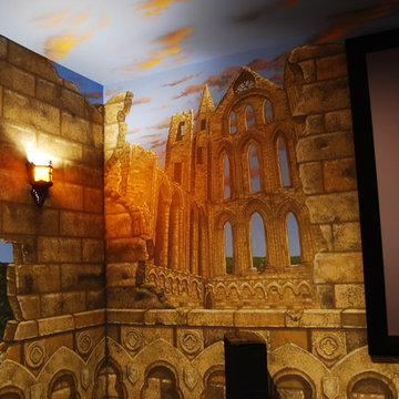 Game Of Thrones Themed Home Theater Murals, hand painted in Northern Virginia