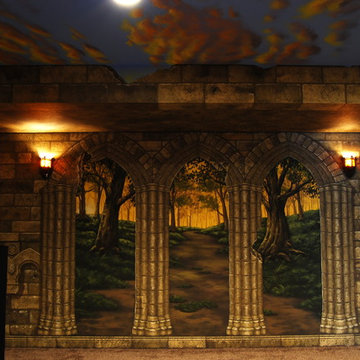 Game Of Thrones Themed Home Theater Murals, hand painted in Northern Virginia