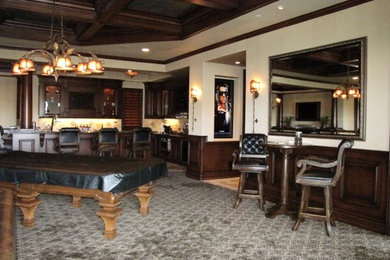 Home theater - traditional home theater idea in Los Angeles
