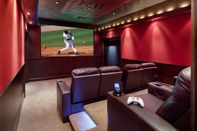 This is an example of a traditional home cinema in Orlando.