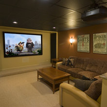 basement TV room
