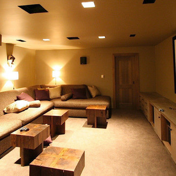 Hand Crafted Home Theater and Media Cabinetry