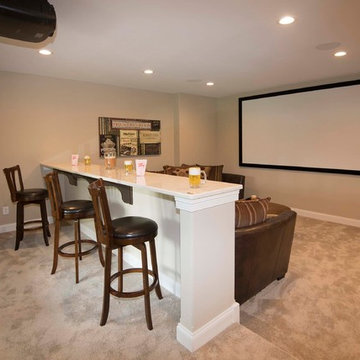 Hawthorne 2018 MBA Parade of Homes Model - finished lower: theater room
