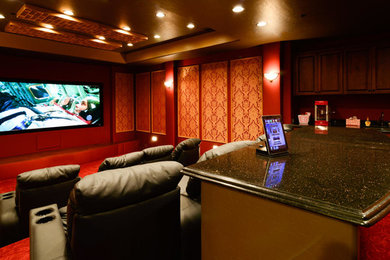 Example of a classic home theater design in New York