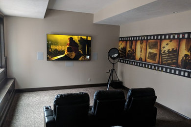 Home theater photo in Cleveland