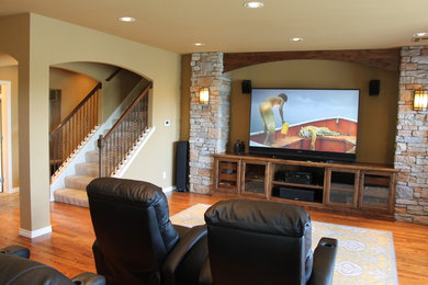 Example of a classic home theater design in Other