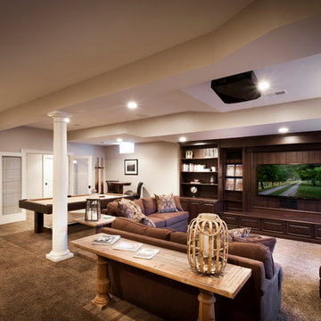 Home Theater in Lower Level