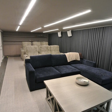 Home Theater with bar