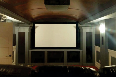 Example of a home theater design in Calgary