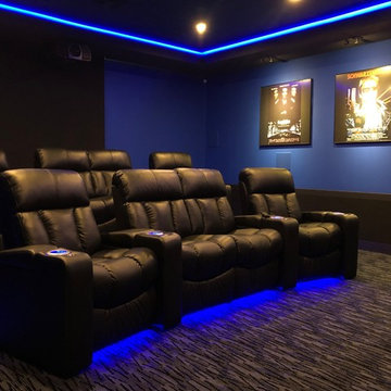 Home Theatre seating with lighting