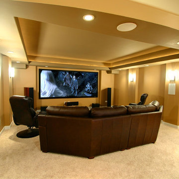 Home theatre with projection TV