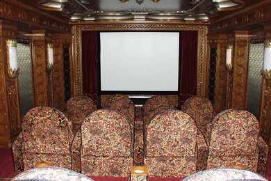 This is an example of a classic home cinema in Detroit.