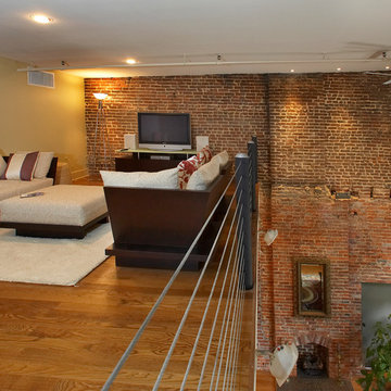 Loft looking down to living room below.