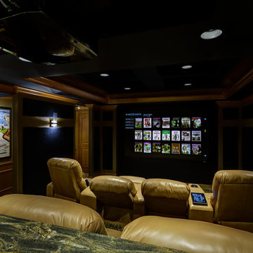 Lower Level Home Theater in Wildwood, MO