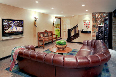 Inspiration for a timeless home theater remodel in Kansas City