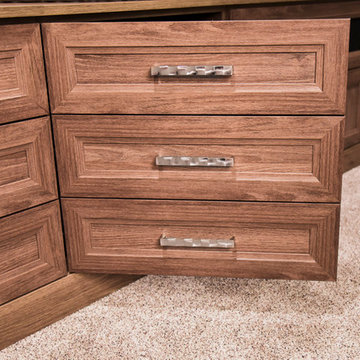 Media Components Cabinet Door Disguised as Drawers