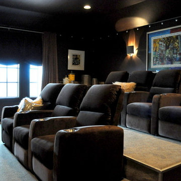 Media Room by Paige Merchant Designs