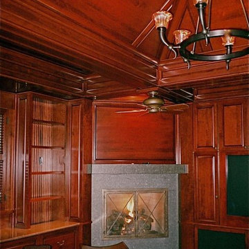 MEDIA ROOM - Corner Fireplace