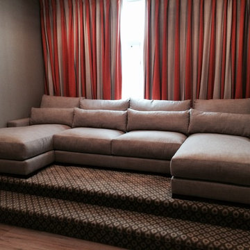 MEDIA ROOM CUSTOM SECTIONAL SOFA