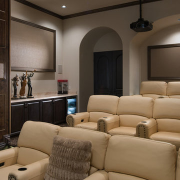 Home Theater Built-in Shelving