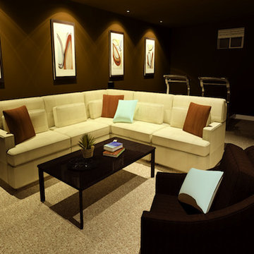 Modern Media Room | Man Cave