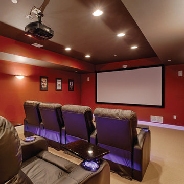 Movie Room Located In Finished Walkout Basement
