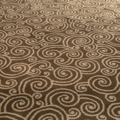 Inspiration for a mid-sized timeless enclosed carpeted home theater remodel in Other with blue walls and a projector screen