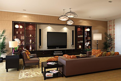 Design ideas for a traditional home cinema in DC Metro.