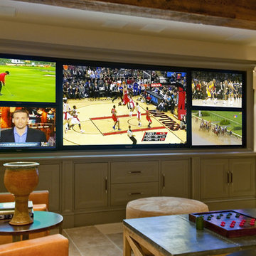 Multi-Screen Media Room