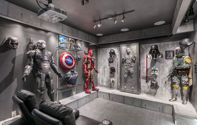 Houzz Tour: A Super Hero Inspired Industrial Bunker Room