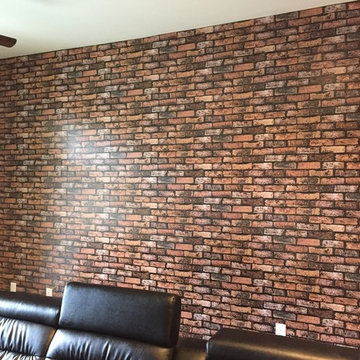 New faux brick wall for Client!!!