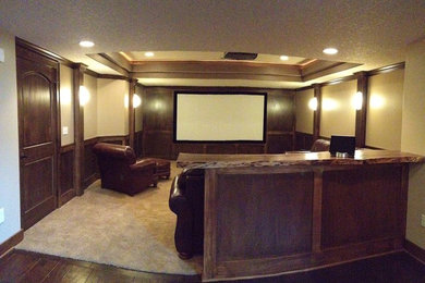Home theater - traditional home theater idea in Other