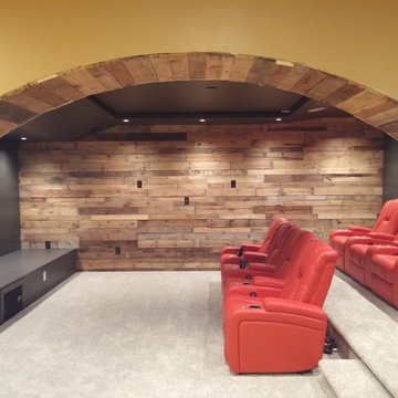 Pallet Wood Media Room