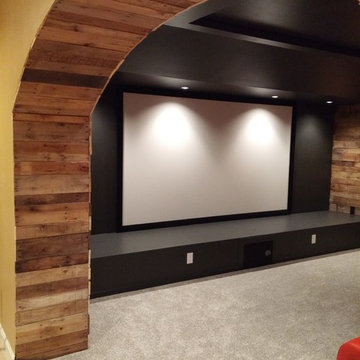 Pallet Wood Media Room