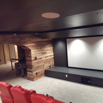 Pallet Wood Media Room
