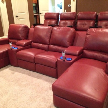 Palliser San Francisco Media Sectional with Stereo Chairs