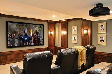 Example of a home theater design in Detroit