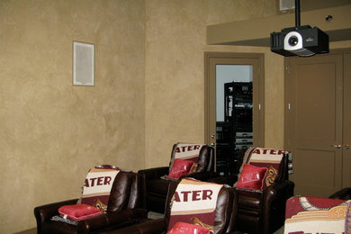 Provencal Plaster in a Media Room