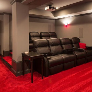 Red and Black Theater Room